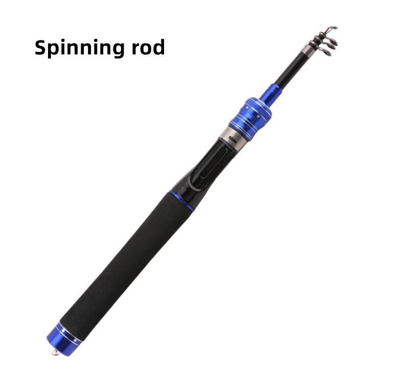 Power Telescopic Rock Fishing Rod 1.5M-2.4M Carbon Fiber Spinning Fishing Poles