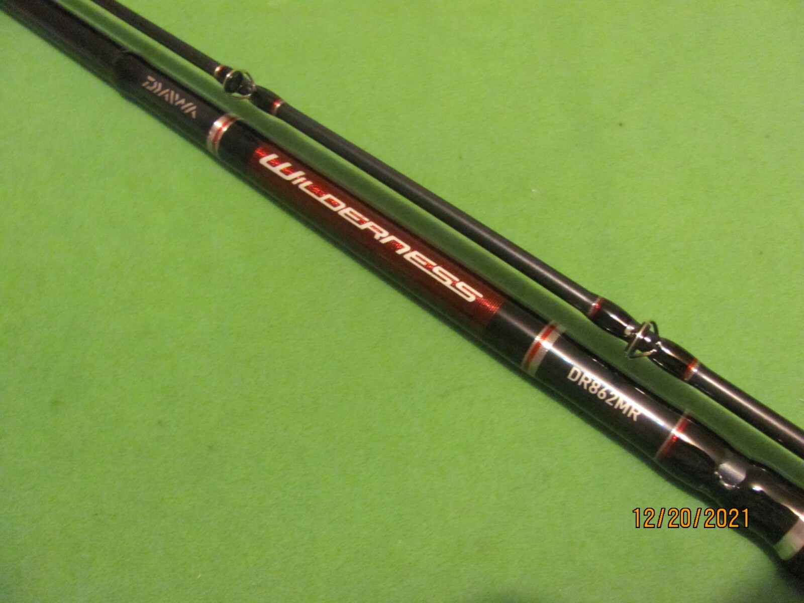 1) Daiwa Wilderness 8′ 6″ Medium Action 2 Piece Downrigger Trolling Rod