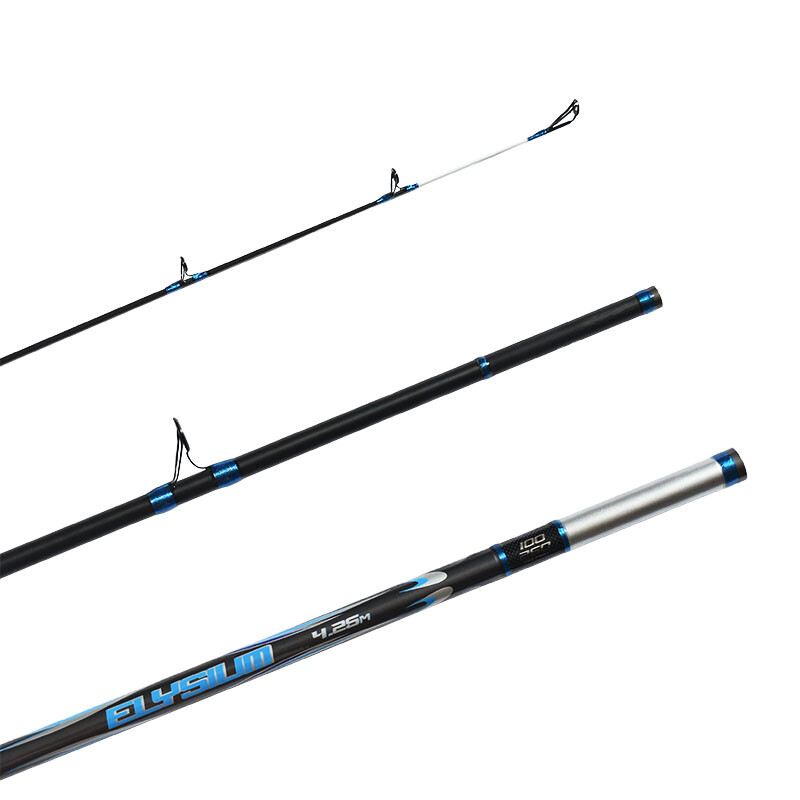 Surf Casting Fishing Rod 3-Piece Carbon Fiber Travel Rod Portable~15 ft