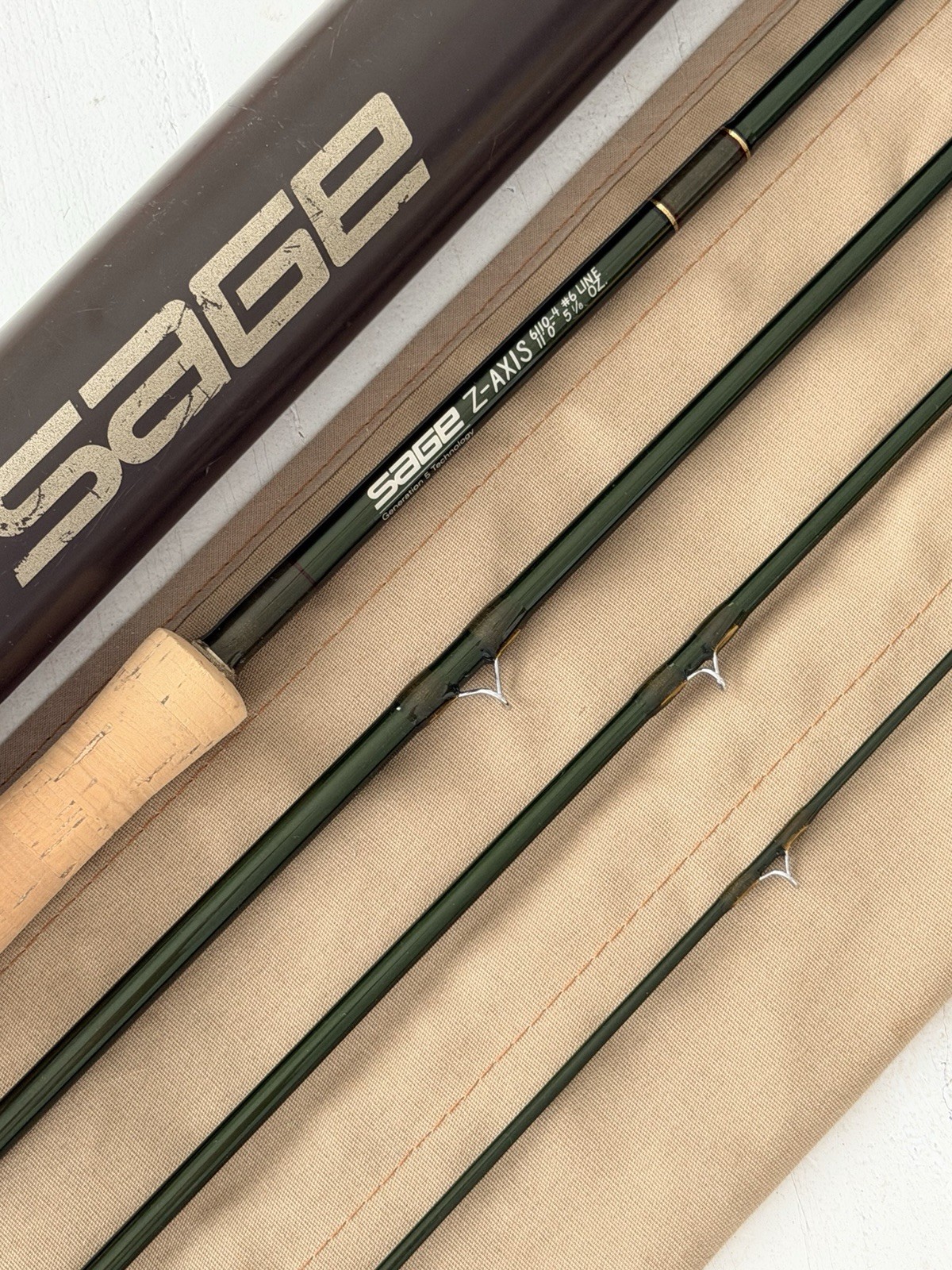 **BEAUTIFUL** 🔥 SAGE Z-AXIS Switch/Spey 6wt. 11’ft~4pc FlyRod!! ~LEGENDARY~ 🔥