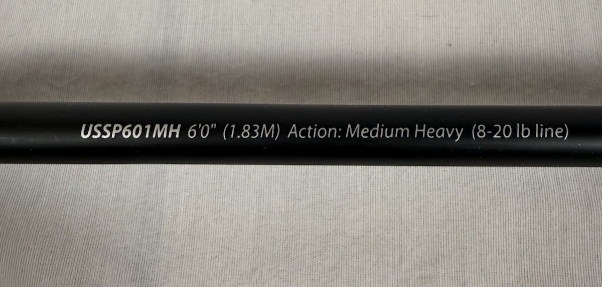 Ugly Stik 6’ GX2 Spinning Rod, One Piece Spinning Rod, 8-20lb Line, Medium Heavy