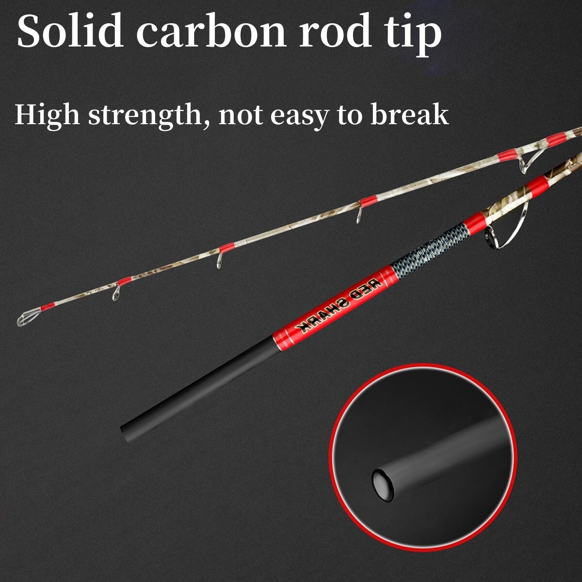 1.6M/5.3FT Saltwater Spinning Fishing Rods Trolling Rods Sea Boat Fishing Pole