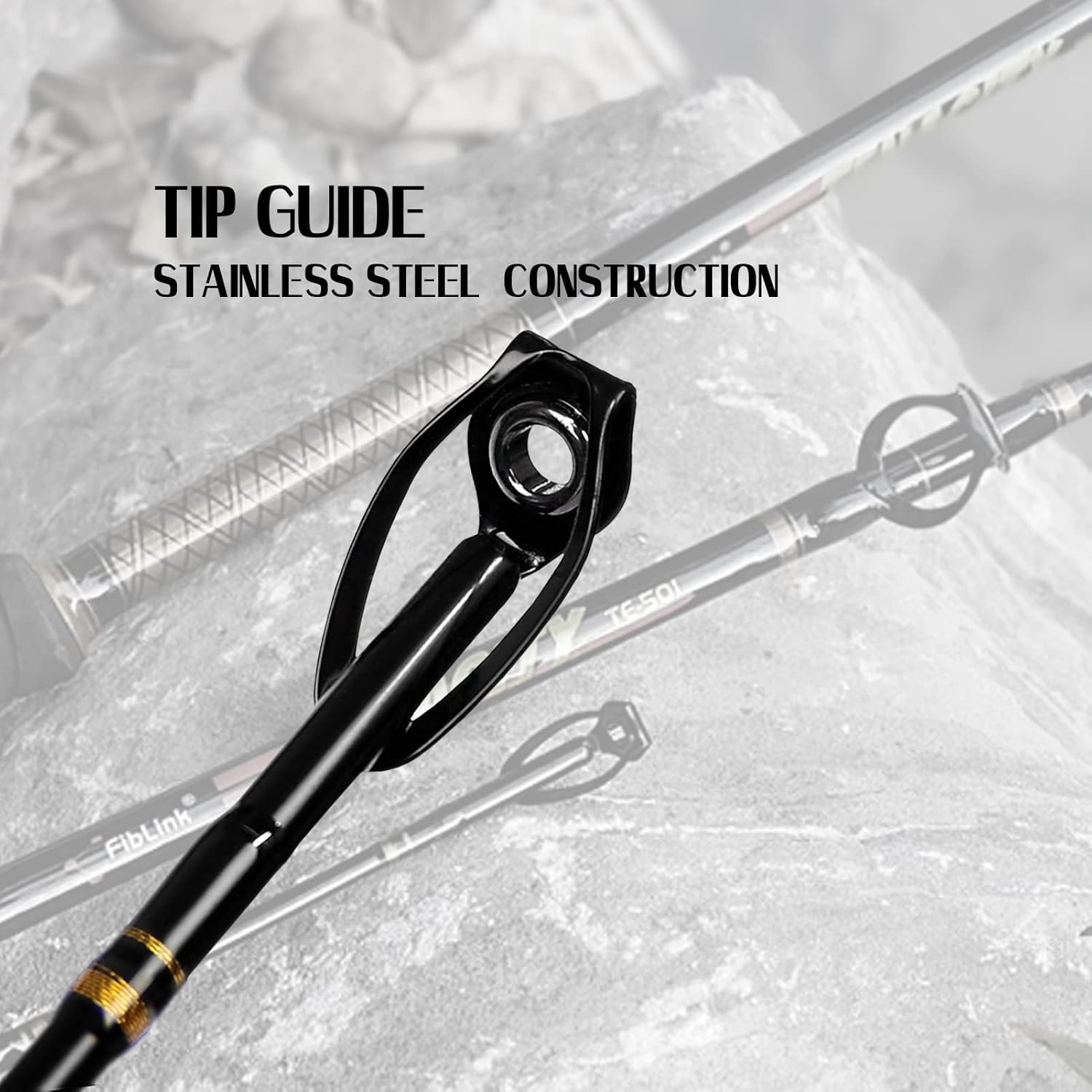 Fishing Trolling Rod – 1/2 Piece Saltwater Offshore Rod – Heavy Duty