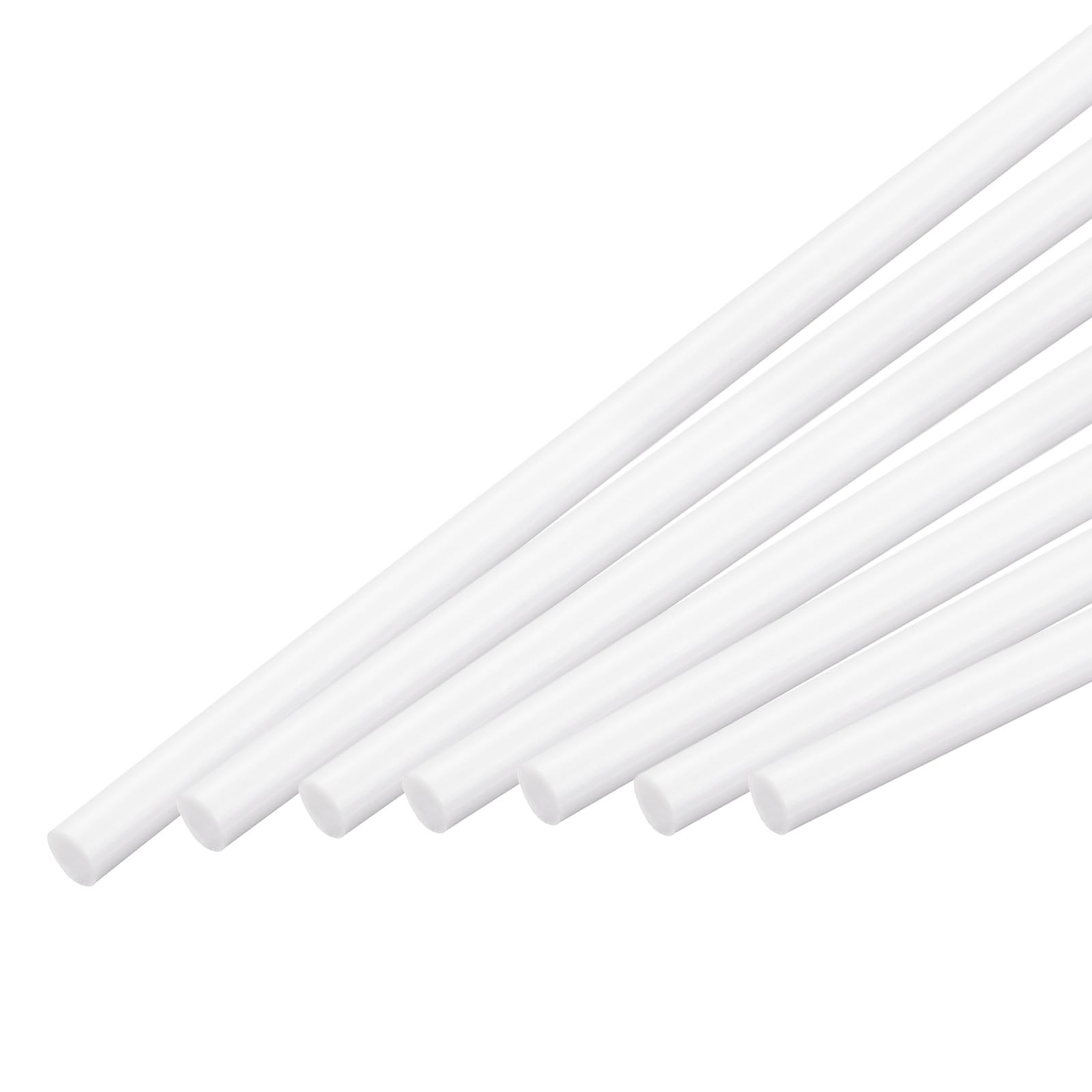 ABS Plastic Rod Round Solid Bar 8 mm x 500 mm White for DIY Model Material Ar…