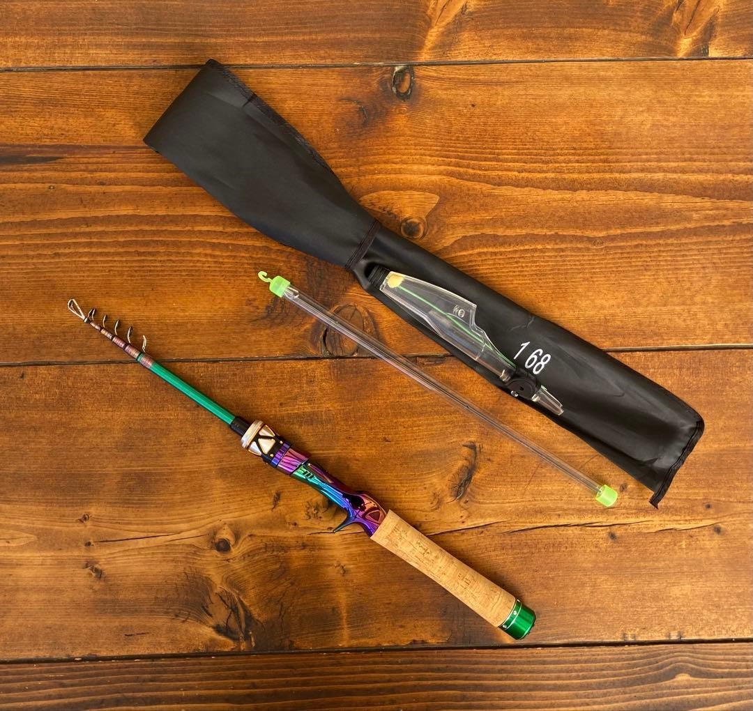 Trout Telescopic Fishing Rod 5’6″ Bait Lightweight Portable for Mountain Streams