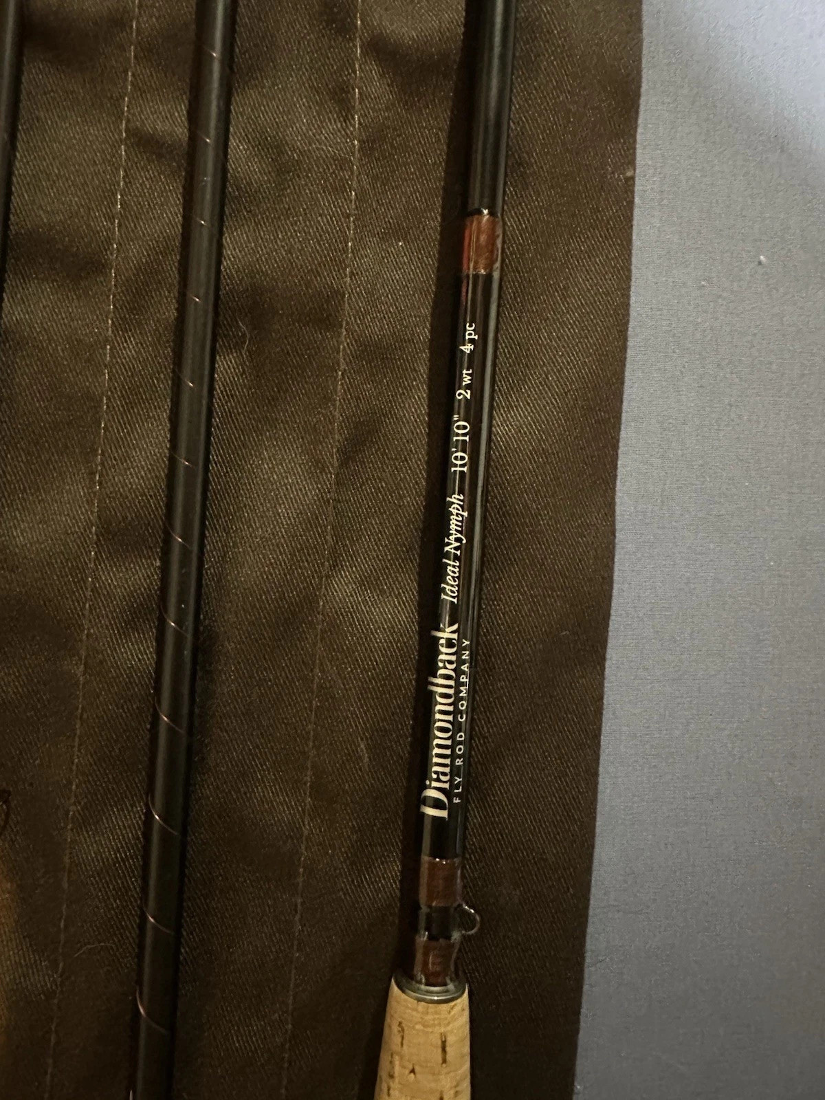 Diamondback Ideal Nymph Fly Rod 10’10” 2wt 4pc w/Tube