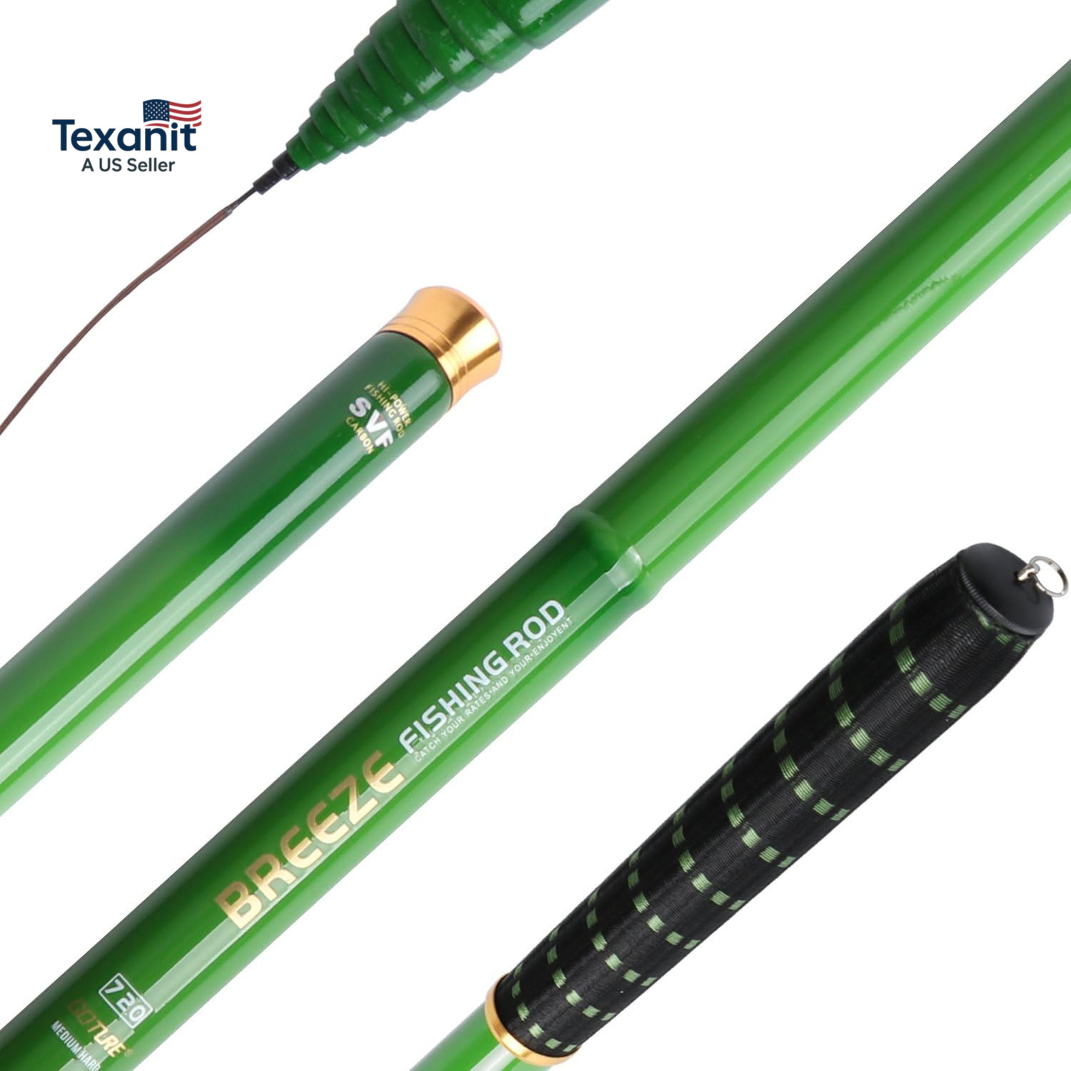 //Telescopic Tenkara Fishing Rod Kit//Ultralight Travel Fishing Rod,Portable Col