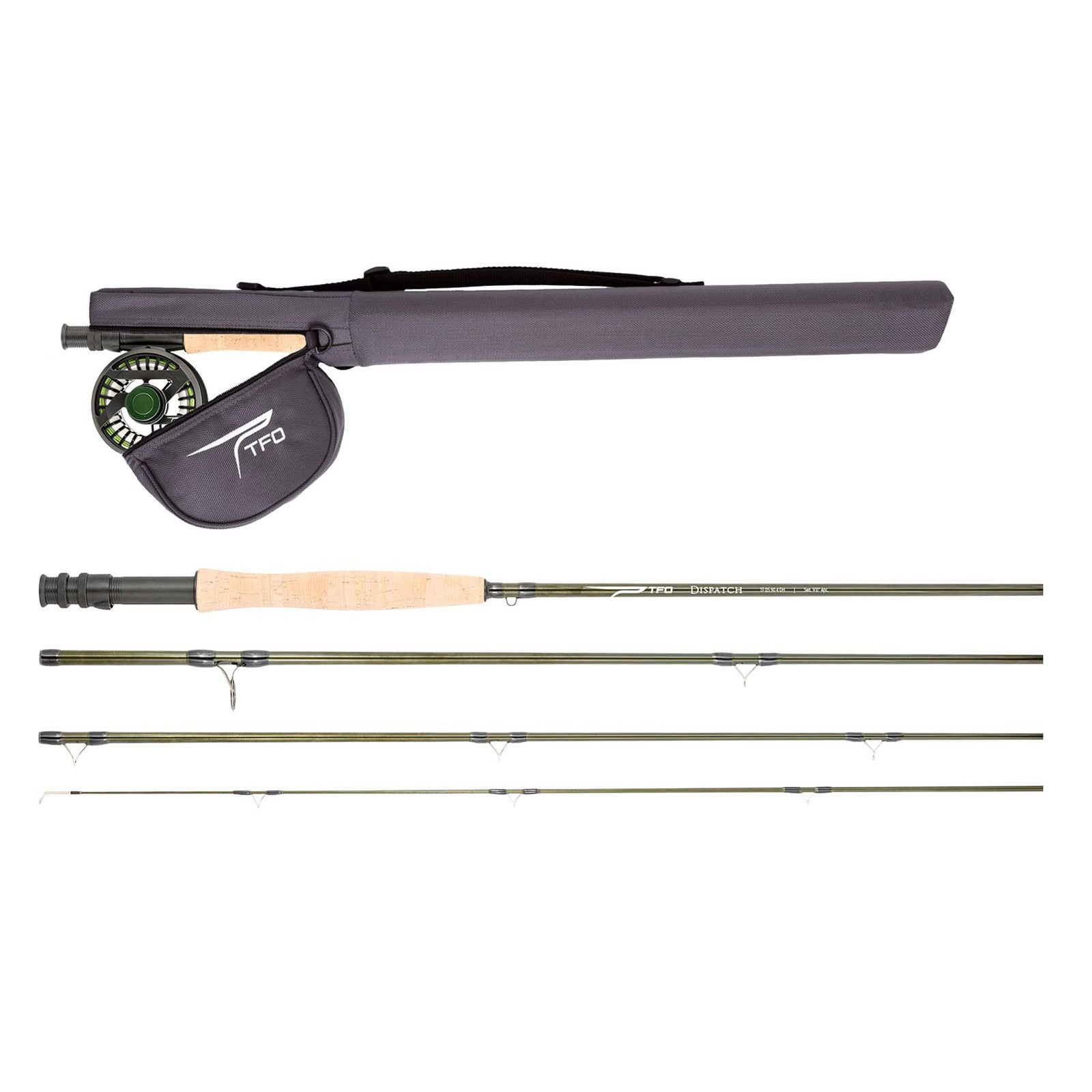 TFO Dispatch 6wt 9ft 0in 4pc Fly Rod Kit (TF-06-90-4-DH-K)