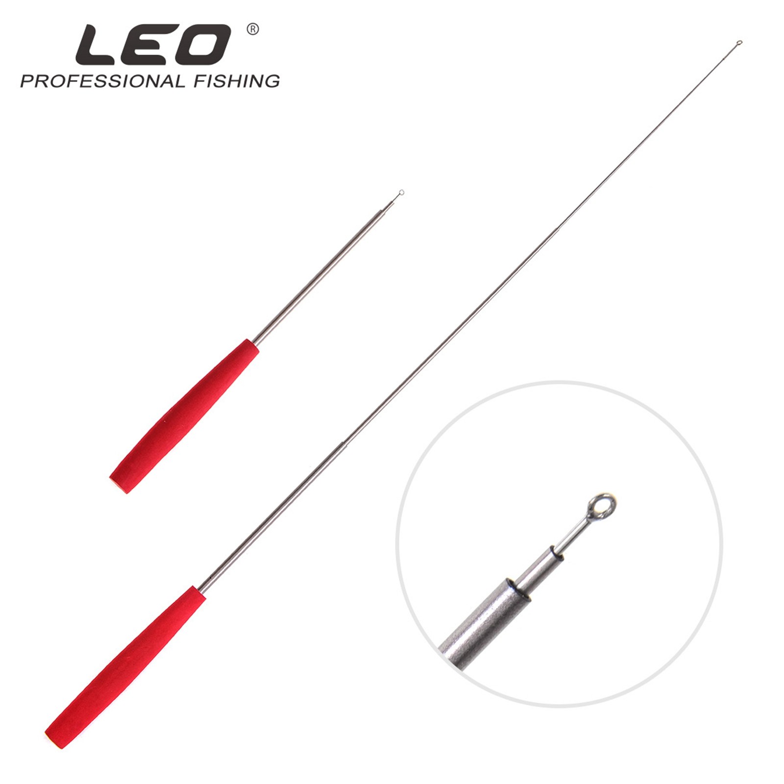 Winter Ice Fishing Rod 2Pc 65cm Eva+Stainless Steel Winter Fishing Pole6000