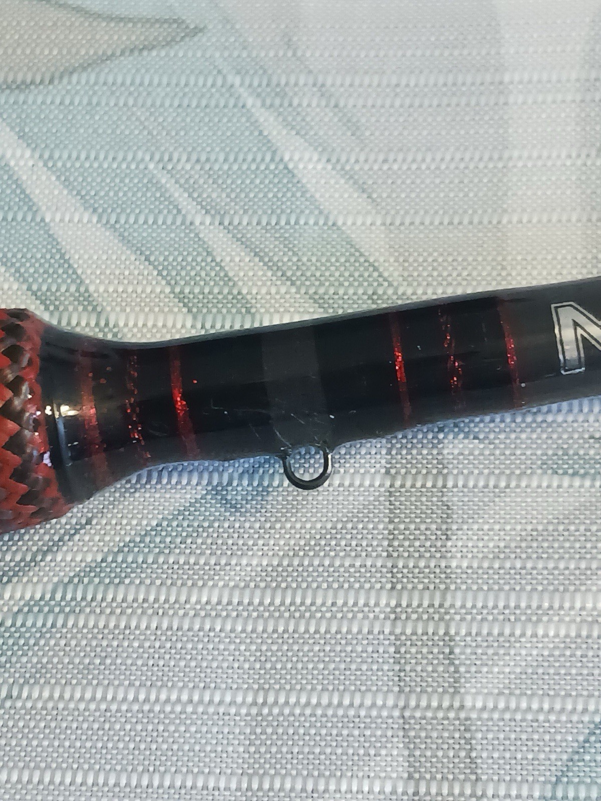 New Custom Built 6’ 9” Medium Casting Rod With Custom Red Grip