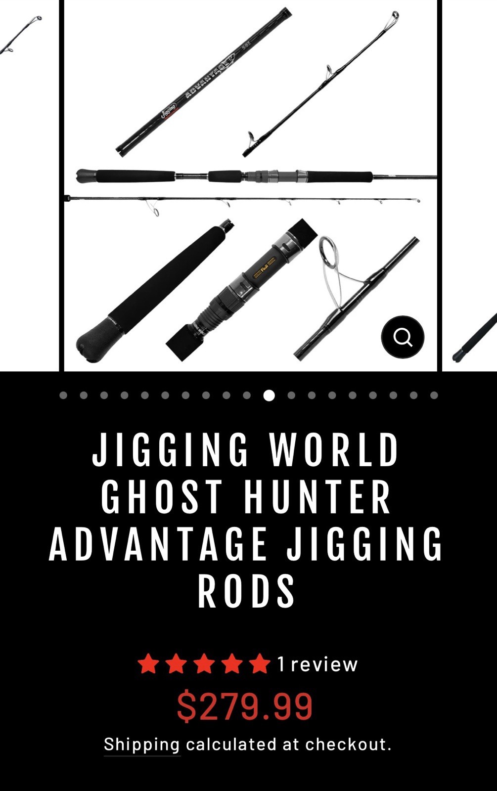 Jigging World Ghost Hunter Advantage 250S Spinning Rod 5’8” PE2-4 100-250g