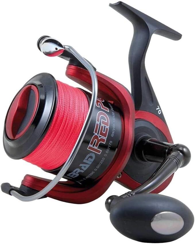 Sea Fishing Reel BRAID FITTED Lineaeffe MK2 Red Power Beach Surf Reel
