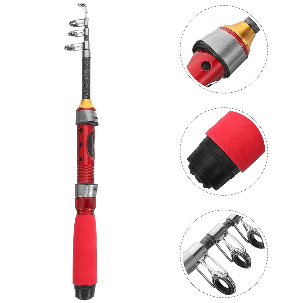 Small Short Fishing Pole Outdoor Fishing Rod Professional Angling Pole Short
