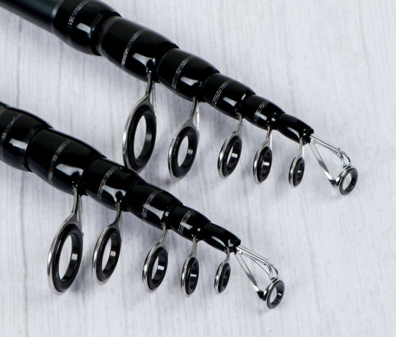 Portable Fishing Rods Telescopic Casting Rod Spinning Carbon Fiber Pole 1.8M-3M