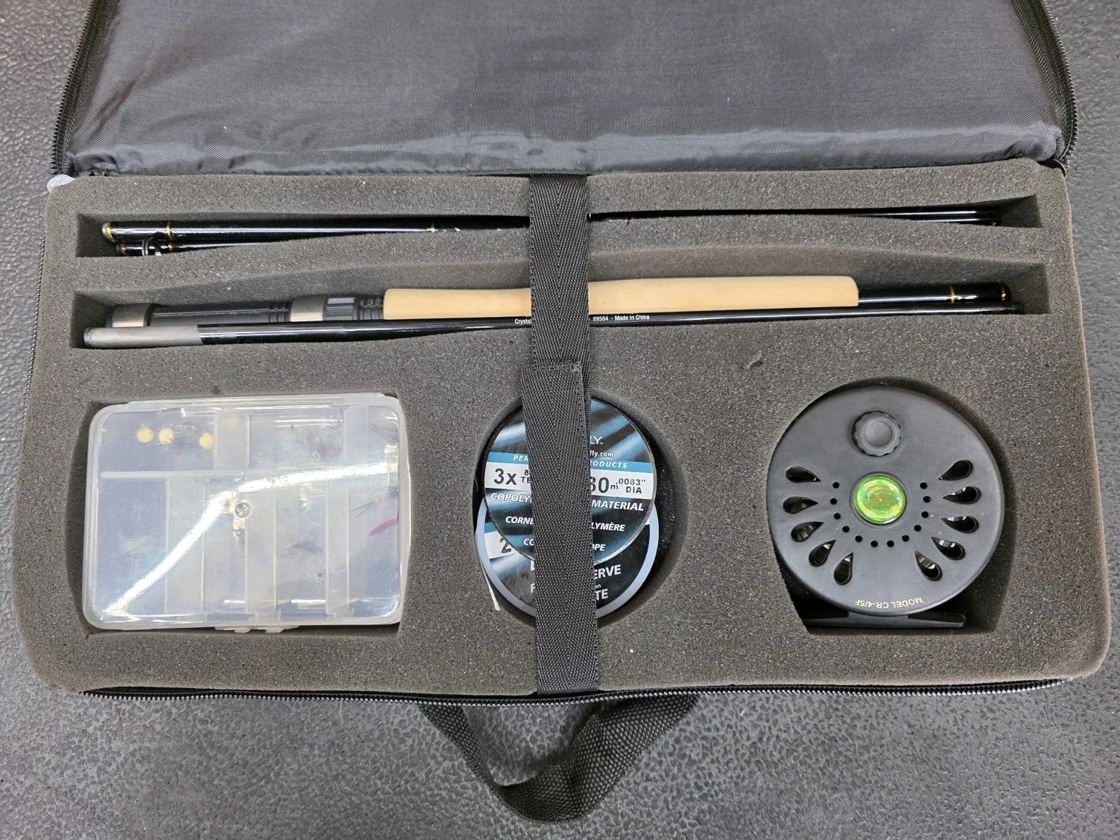 Crystal River Fly Rod Executive Series Travel Kit Set 4/5 8 Pcs Rod