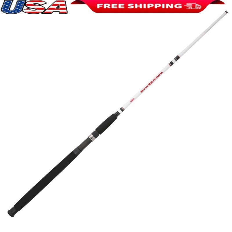 Big Game 7ft Casting Rod Medium Heavy Moderate Fast Fiberglass 12-30LB New
