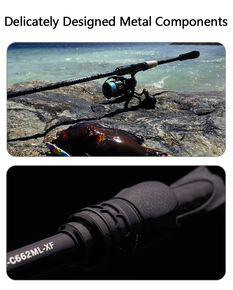 PURELURE SHARPEN Soft Lure Rod Spinning Casting XF MF Bass Pike