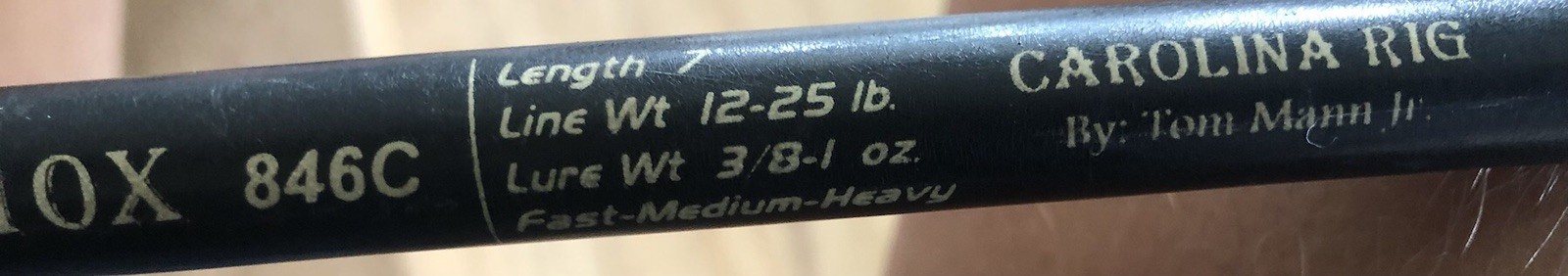 Vintage All Star IM 10 TAS 847C-3 12-30 line wt. 1/2-3 oz 7ft. Fast Hvy. 3pc.