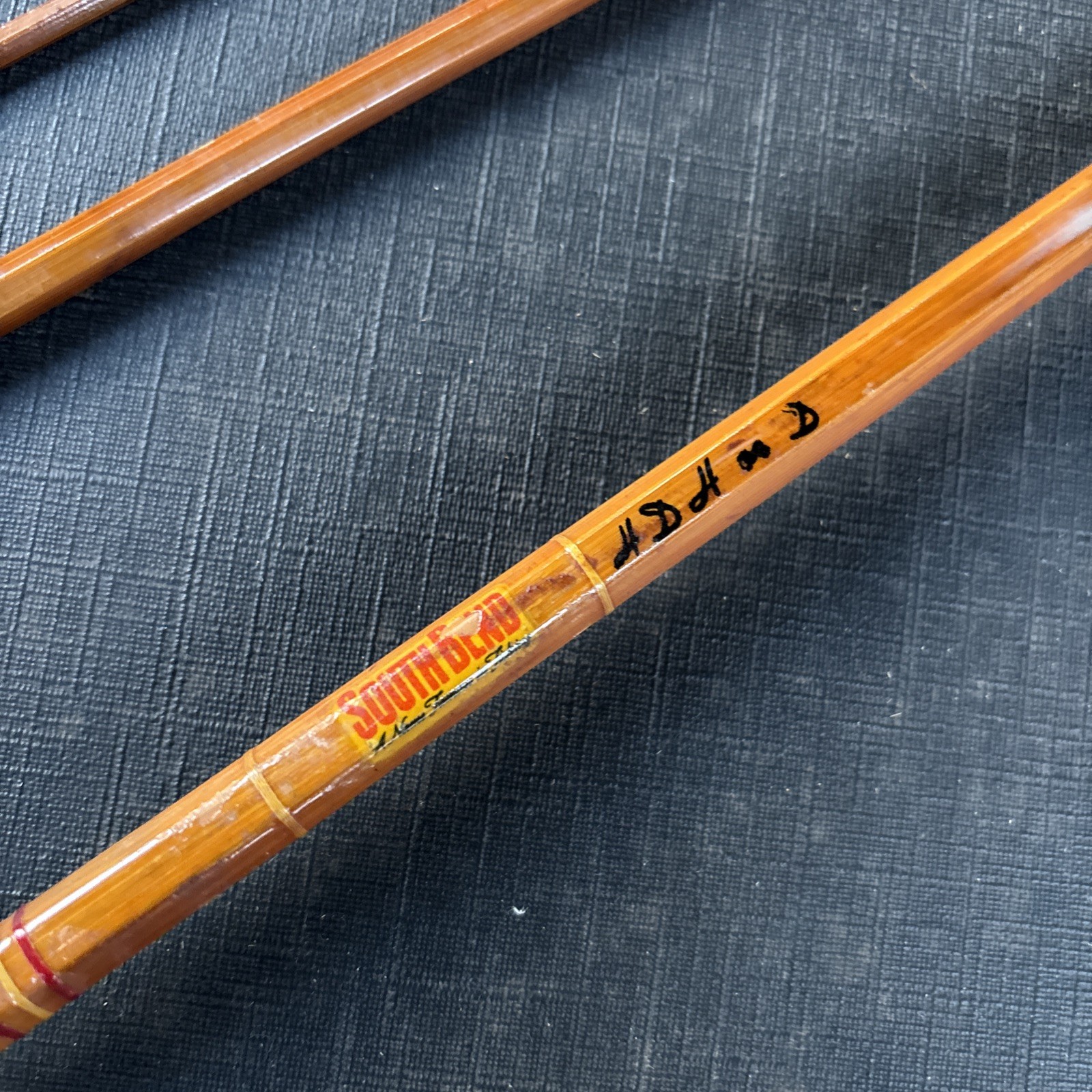 Vintage South Bend 346 Bamboo Fly Rod 8 1/2’ HDH or D W/ Sock
