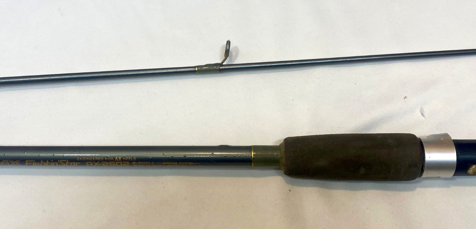 Vintage AX Shimano AX-2602 Fightin’Star Aeroglas Fishing Rod 6’L Medium Action