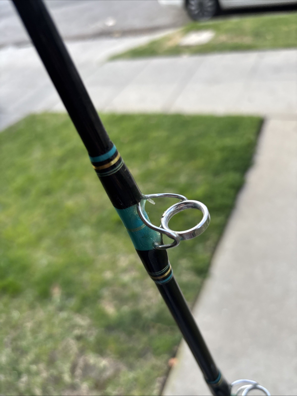 Calstar Grafighter 870L 7’ 15-30LB 1-Piece Fishing Rod USA READ 2 DAMAGED GUIDES