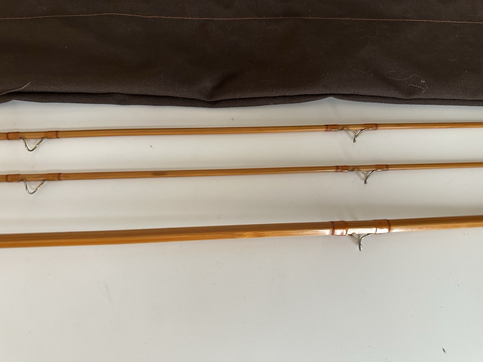 Leon Hanson 7’6” 5wt 2/2 Bamboo Fly Rod – Solid Built
