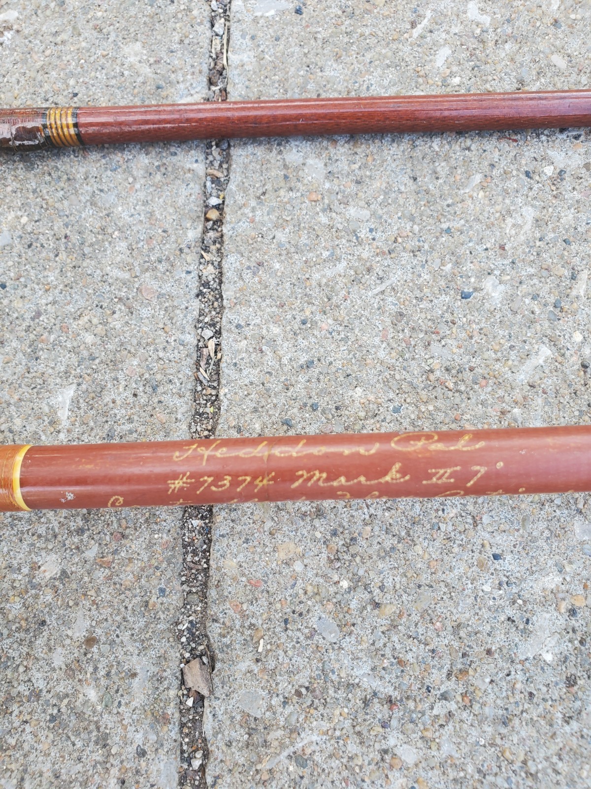 Heddon Mark II FY-3374 7ft 2-Piece Fiberglass Spinning Rod Cork Handle