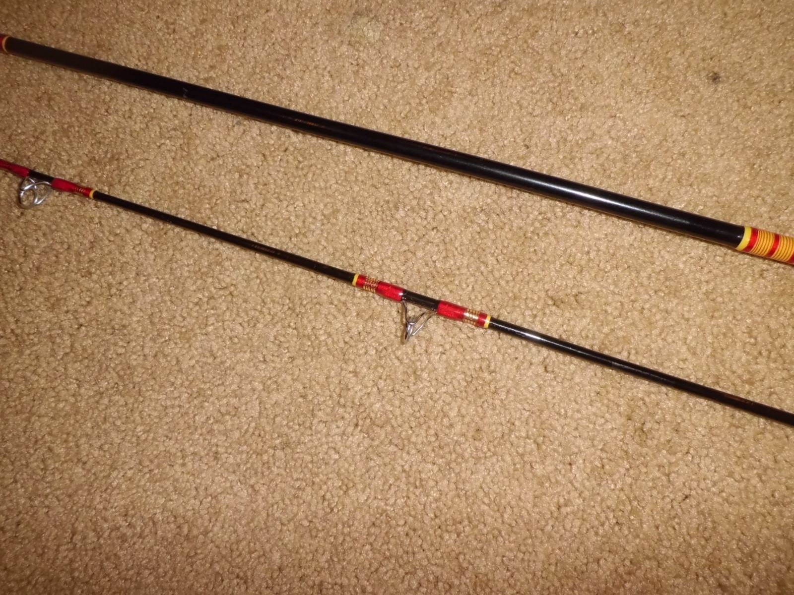 Vintage Custom HARNELL Spinning 7’6″ Rod made in USA- 20 lb test