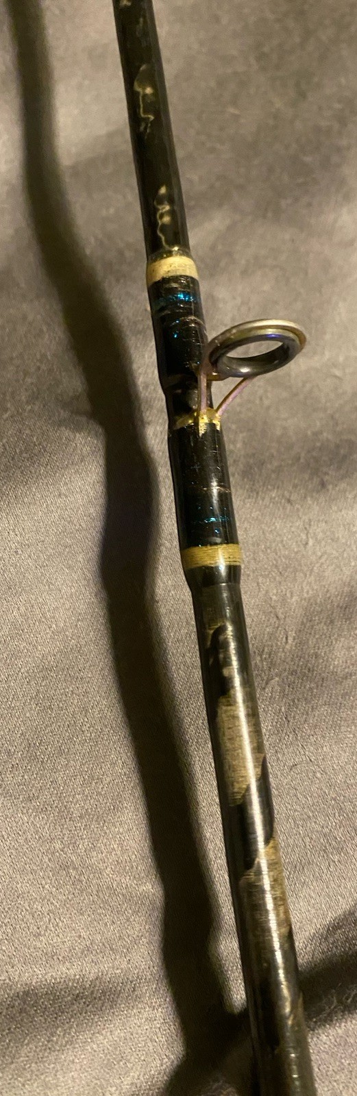 Vintage Bass Pro Shops 6’6” SPIRAL Graphite PRO SERIES MH Casting Rod.