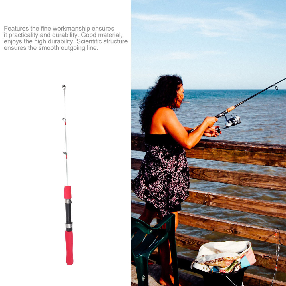 Ugly Stick Ice Fishing Rod Portable Outdoor Lure Adjustable Fishing Accessory
