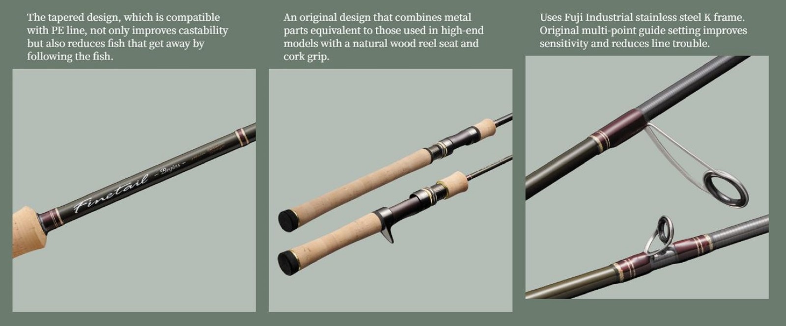 Major Craft Fine Tail Begins Series Baitcast Rod FFB 462UL (7868)