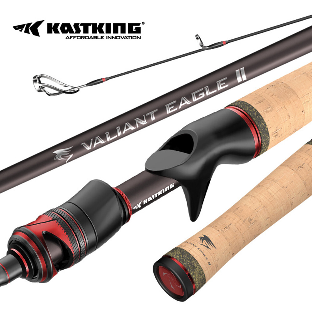 2022 Kastking Valiant Eagle II Fishing Spinning Rod Casting Rod UL L Rod 2Pcs