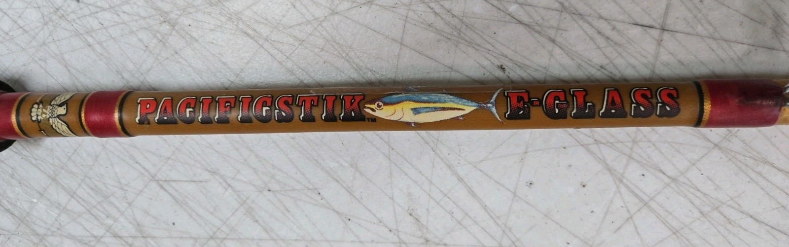 Vintage Fenwick Pacificstik 15-50 lb Fishing Rod 6′ Model P279C E-glass Salt
