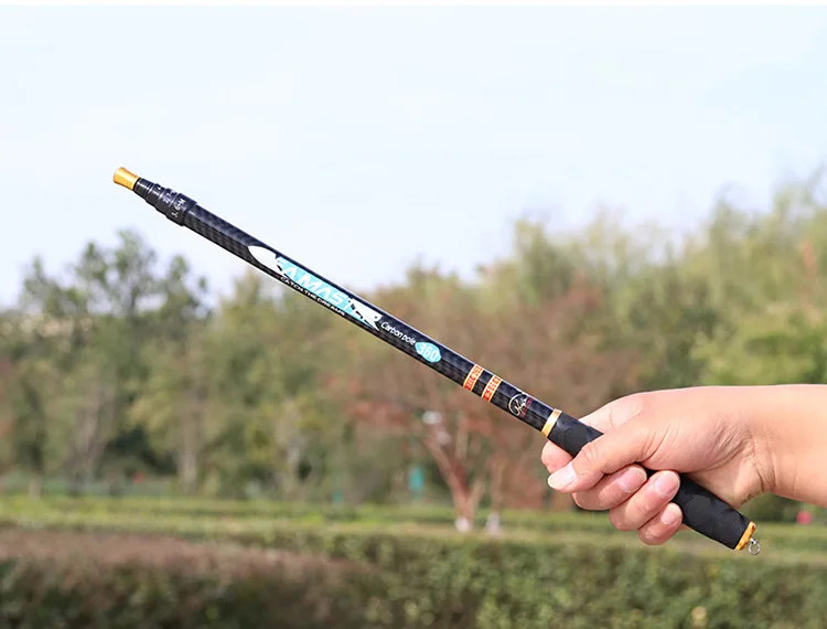 Ultra-light Carbon Fishing Rod Short Section Adjustable Stream Fishing Rod