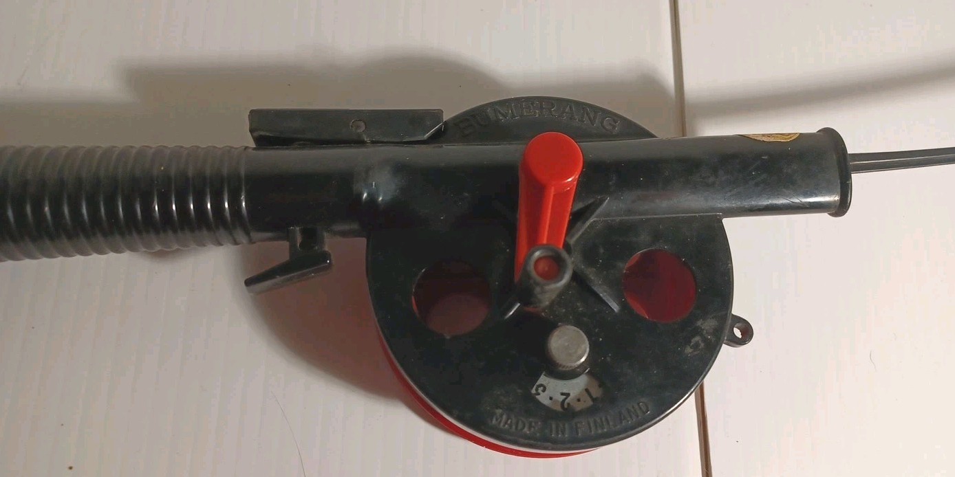 Vintage Normark Teho 2 Bumerang Thrumming Ice Fishing Rod Made In Finland