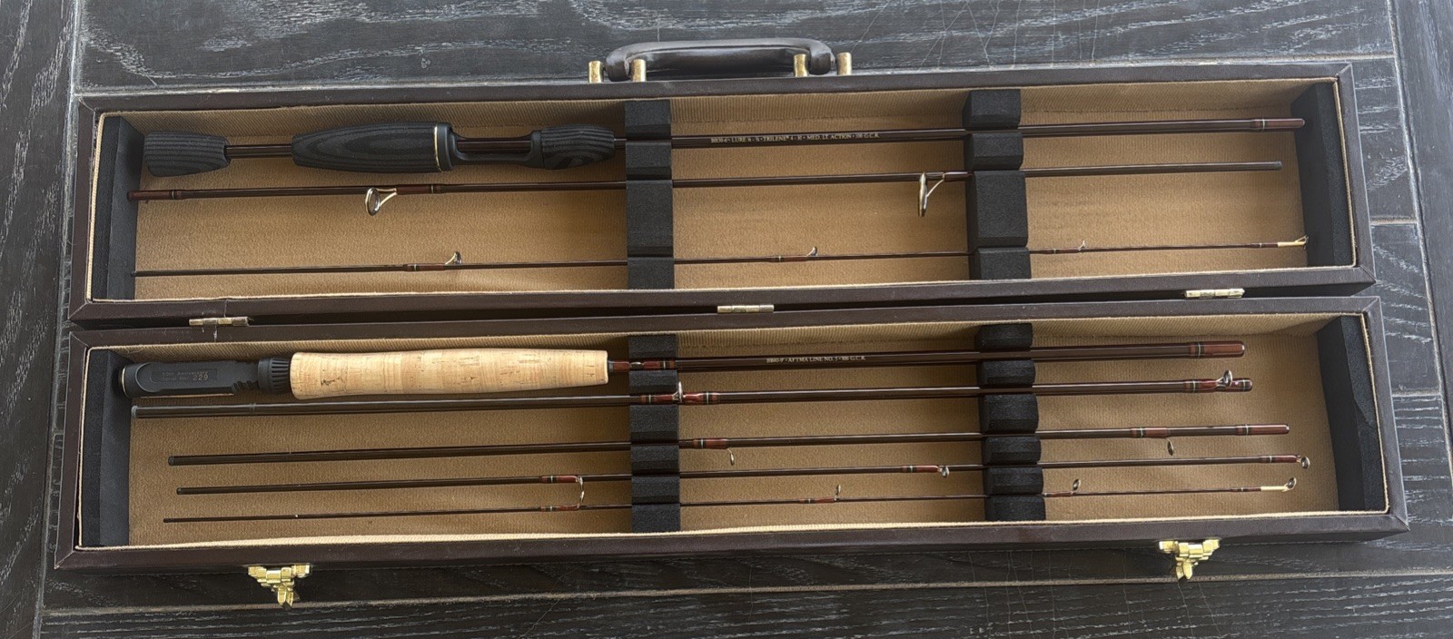 Vtg Berkley Bedell 50th Anniversary 2 Rod Fly Spinning Set Unused Serial 229