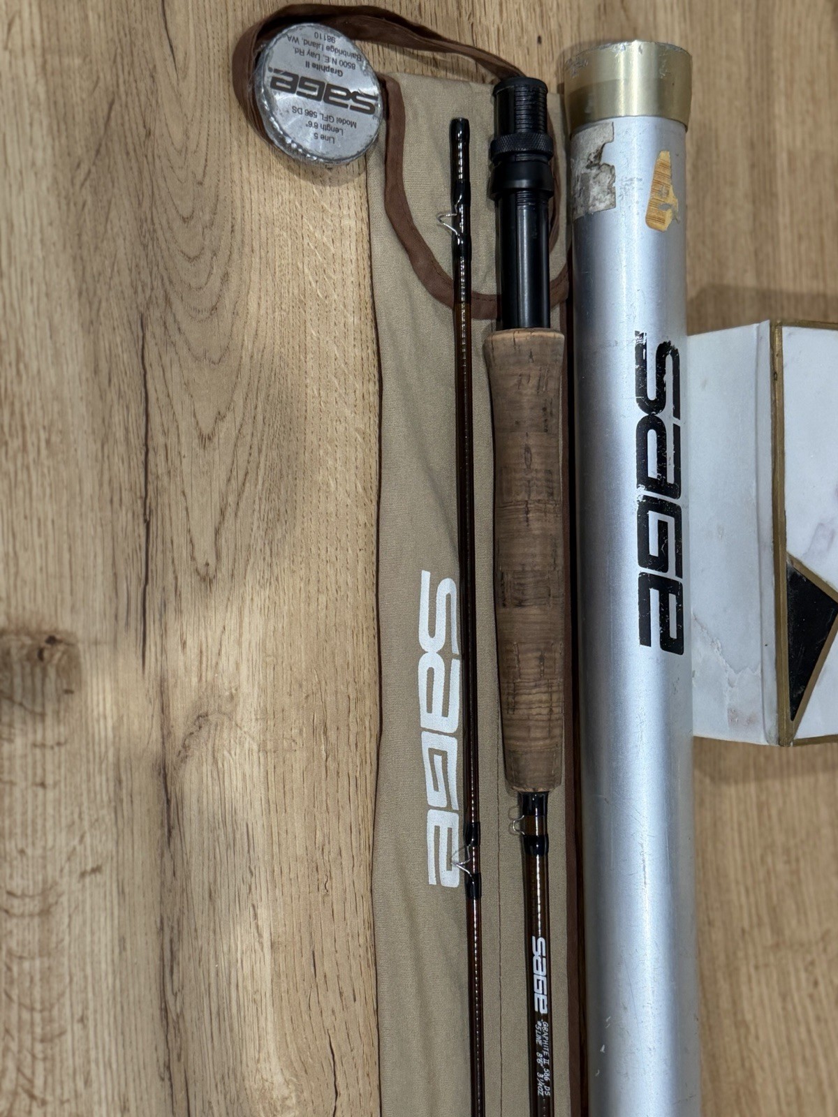 vintage Sage Graphite II GFL 586 DS fly fishing rod