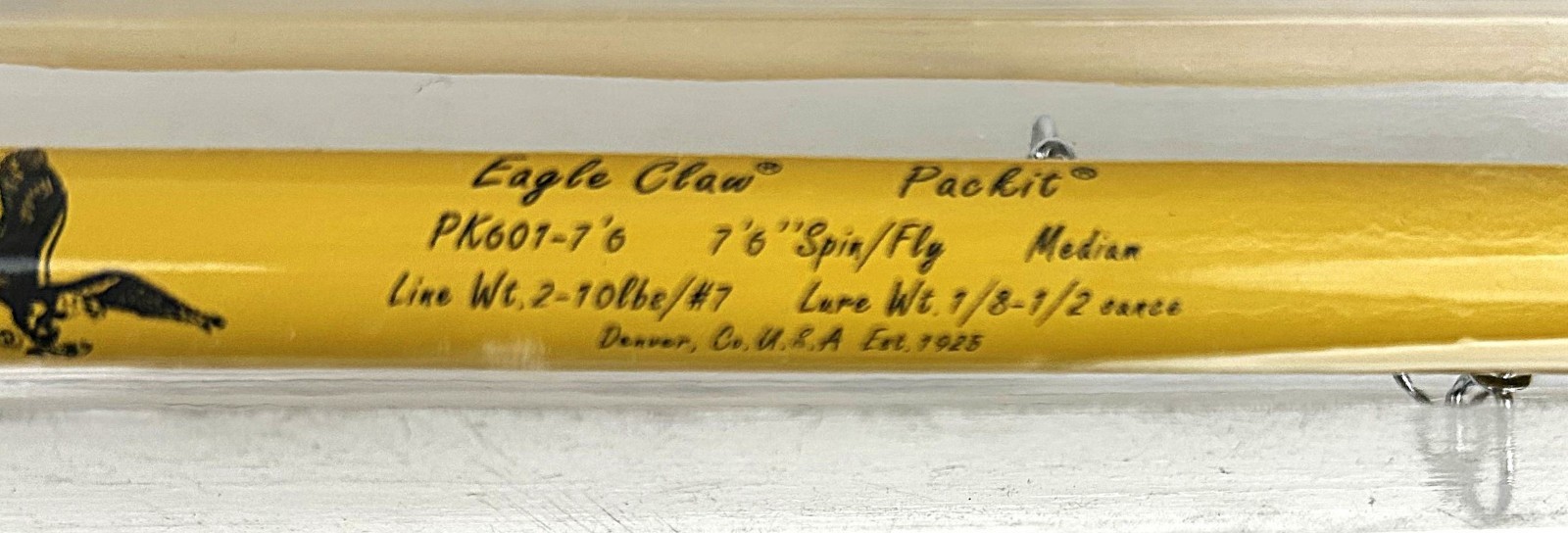 Eagle Claw Pack-It 7’6″ Spin/Fly Fishing Rod 4-Piece
