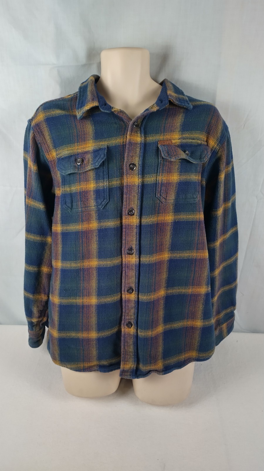 Orvis Men’s Size XL Outdoor Cabin Wear Flannel Long Sleeve Thick Double Knit