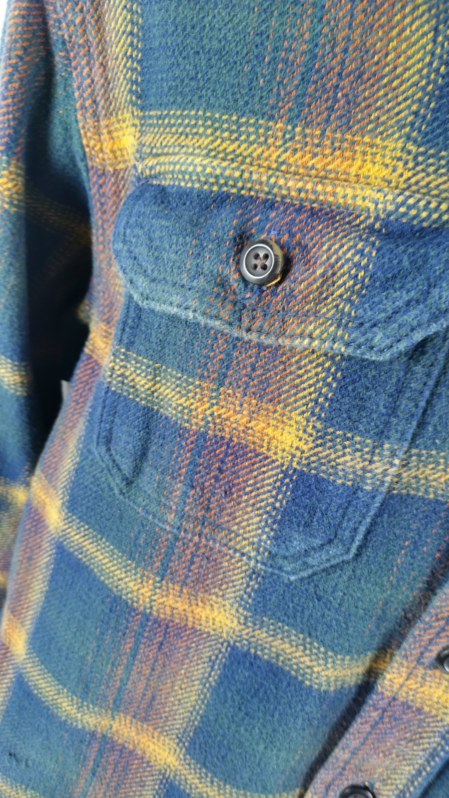 Orvis Men’s Size XL Outdoor Cabin Wear Flannel Long Sleeve Thick Double Knit