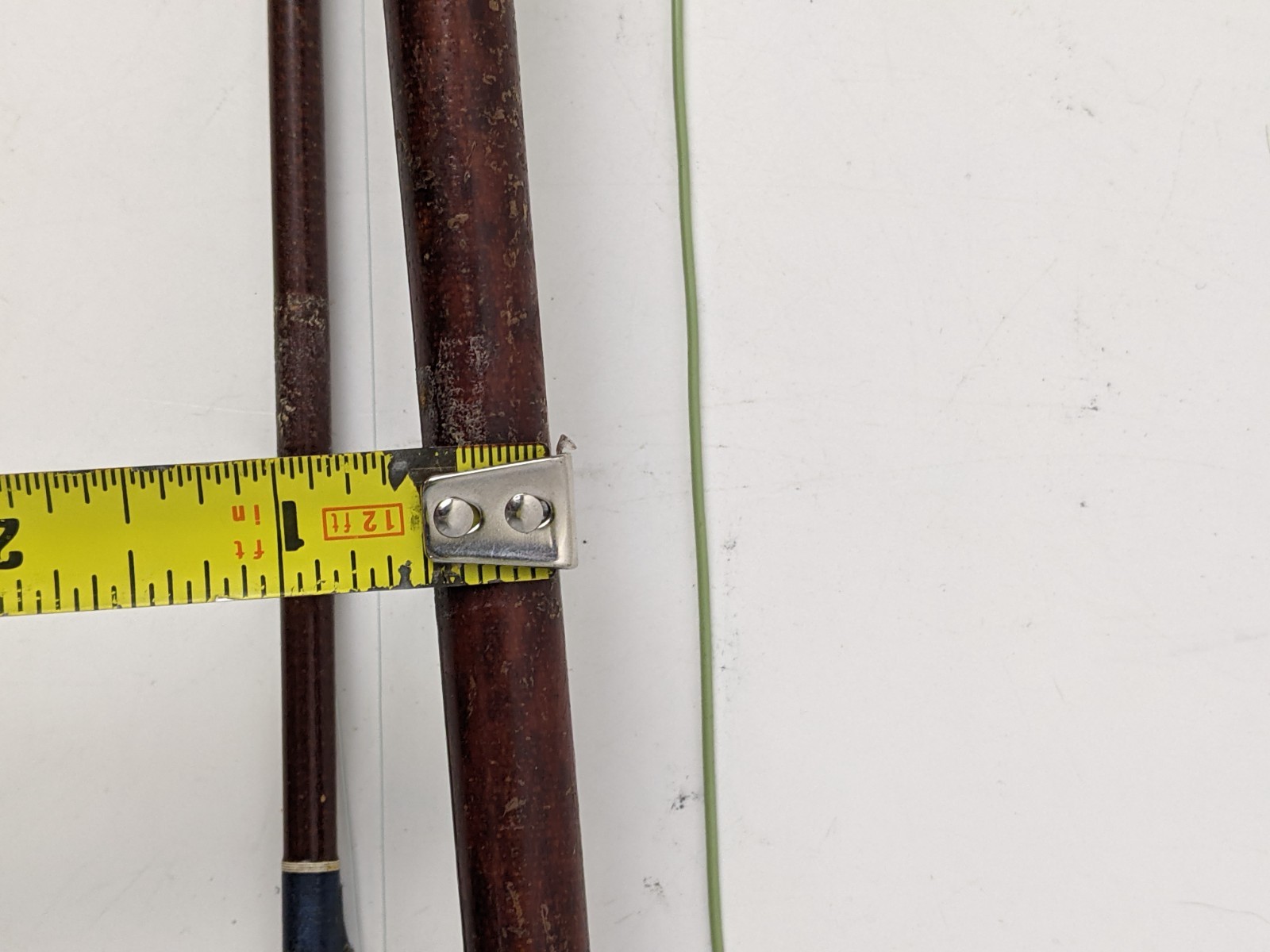VTG Sears Roebuck JC Higgins 2pc Fiber Glass Fishing Pole Rod & Union Reel