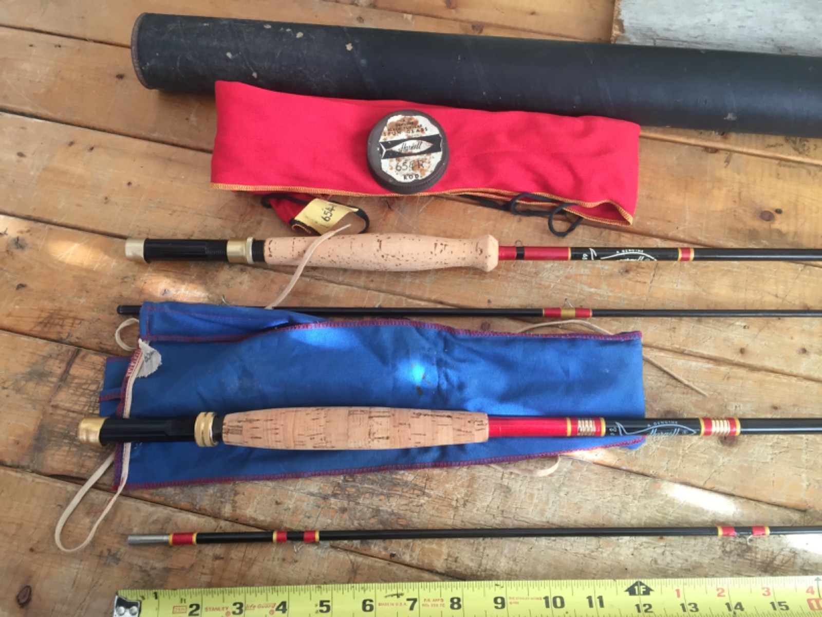 HARNELL FLY RODS, (2) 8′ 2 PC 5/6WT 7’6′ 2 PC 5/6 WT
