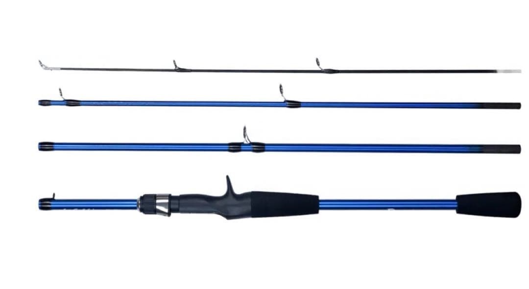Casting Rod 180cm 4-Piece Baitcast Lure 5-20g Sea Bass Black Bass