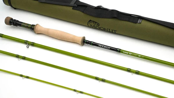 New 2025 Model – Moonlit Lunar S2-Glass 6wt 8′ 2″ Mini Fighting Butt Fly Rod