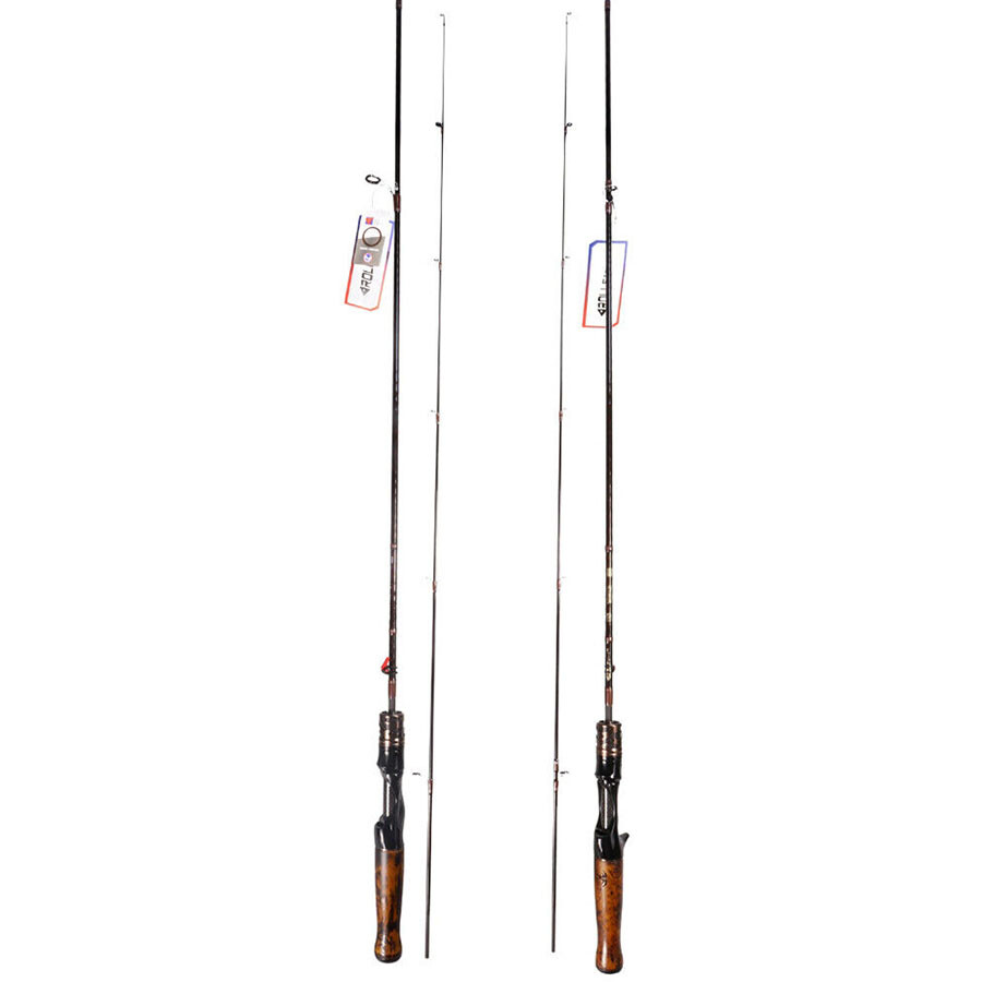 FISHGANG Spinning Rod 6′ 2-8lb Ultralight Casting Rod Fast Carbon Trout Rod