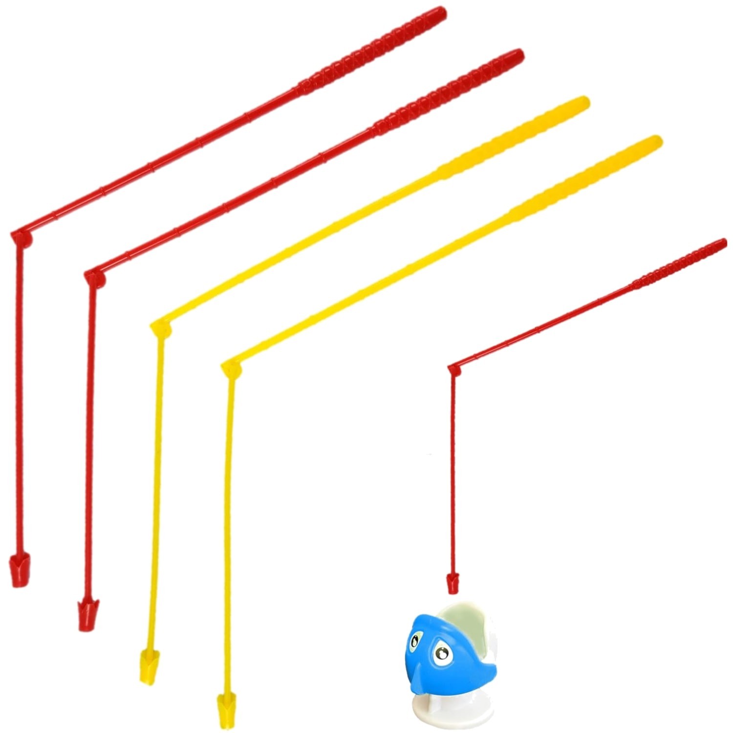 Fishing Game Replacement Rods – 4-Pack, Non-Magnetic Poles Compatible with Ro…