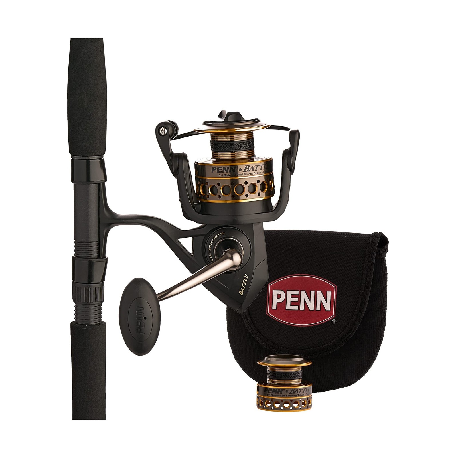 Penn Battle Spinning Reel and Fishing Rod Combo Battle Combo Kit