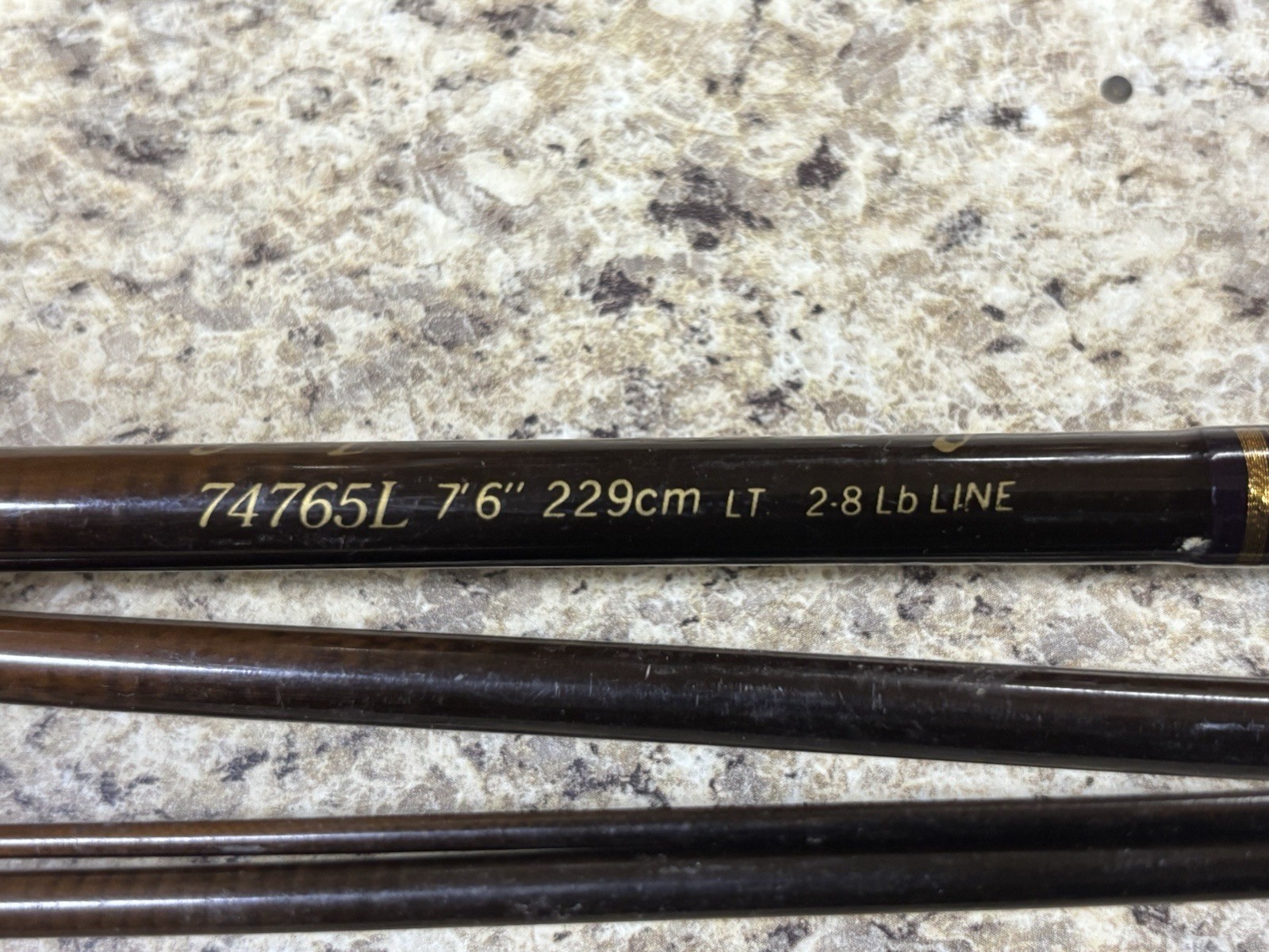 RARE Ultralight GRAPHITE Spinning ROD. 7 FOOT 6 INCH 2-8 # Kunnan Spiraltech