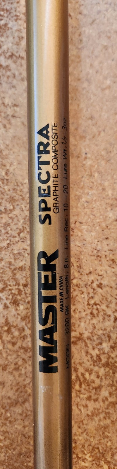 Master Spectra Composite Spinning Rod 8’0″ Model 3200 BK 2 Piece — Lot 3847