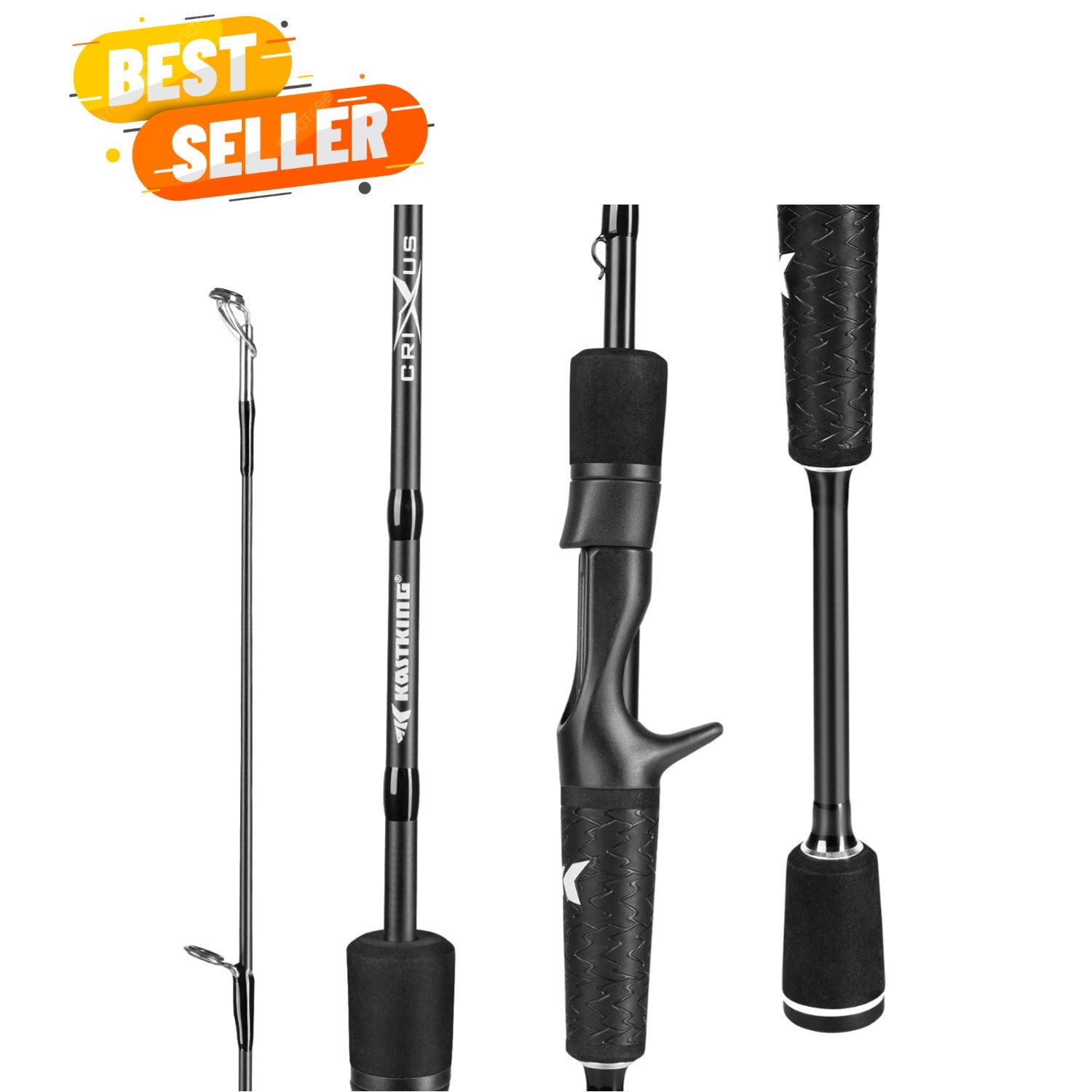 Crixus Fishing Rods,IM6 Graphite Spinning Rod & Casting Rod W/Zirconium Oxide…